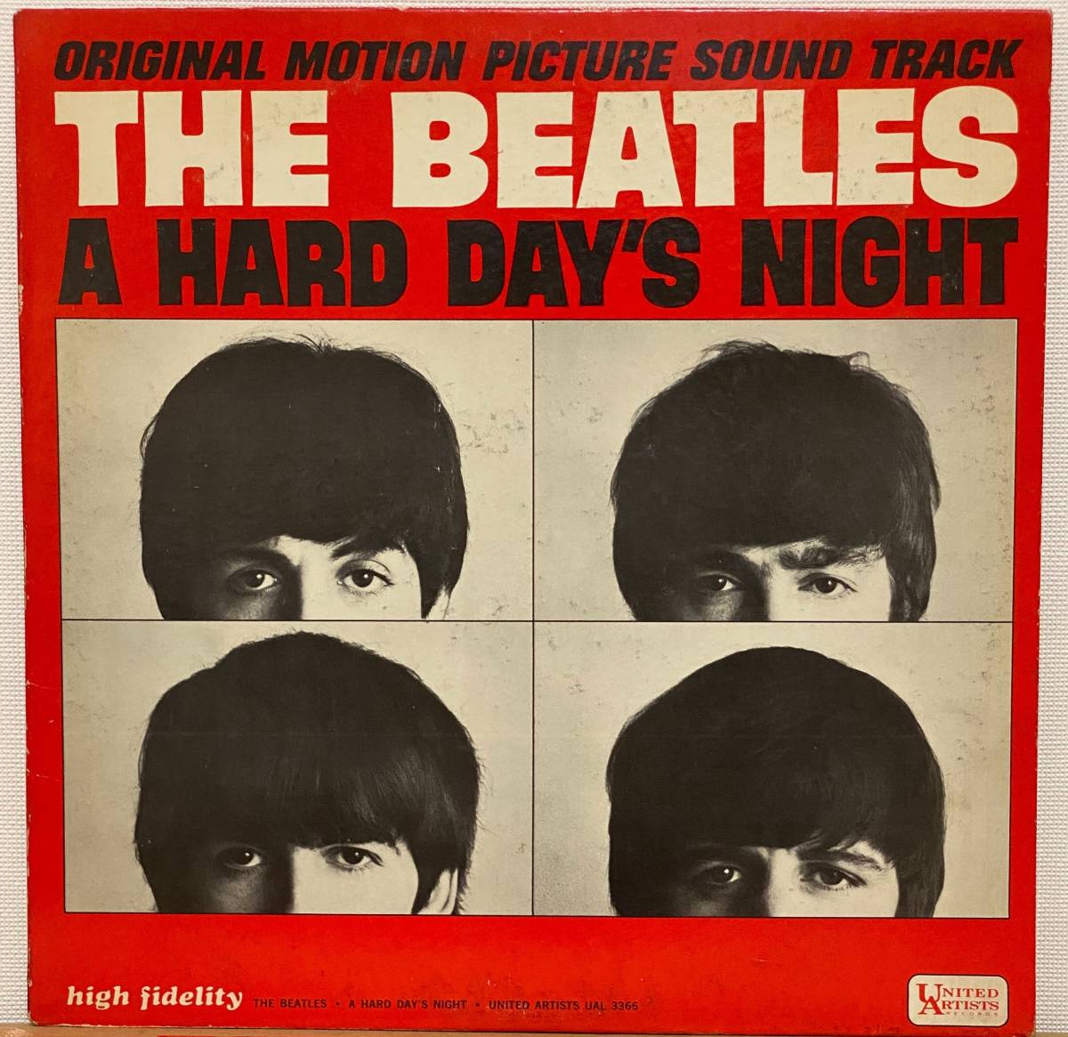 The Beatles A Hard Day's Night ウッドパネル A - The Hard Beatles Night Day's LP US盤 Vinyl SOUND NIGHT DAY'S
