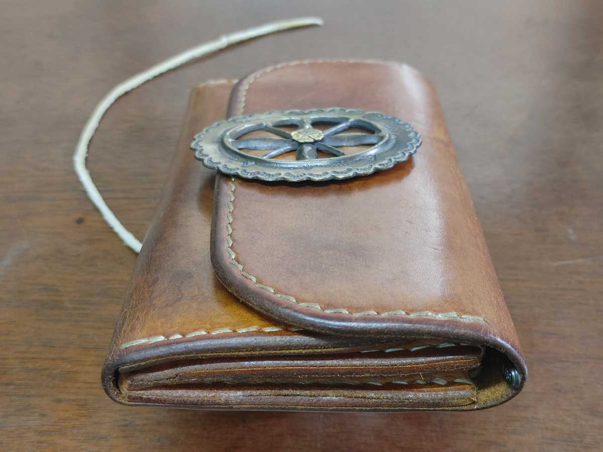 ゴローズ 財布 三つ折り長財布 フェザー イーグル バングル リング  