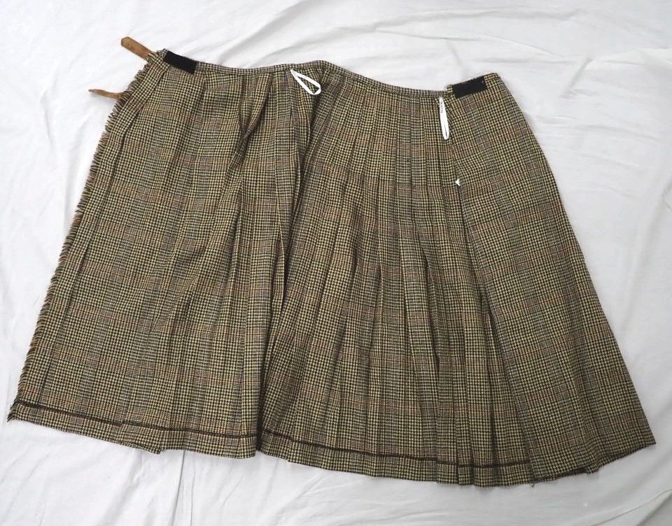 ★美品 INGEBORG/インゲボルグ セットアップ/ベスト + ロングラップスカート/M相当/ベージュ系/ウール100％/千鳥格子柄&1711300097 インゲボルグ INGEBORG &frasl; HOUSE PINK ファッション通販