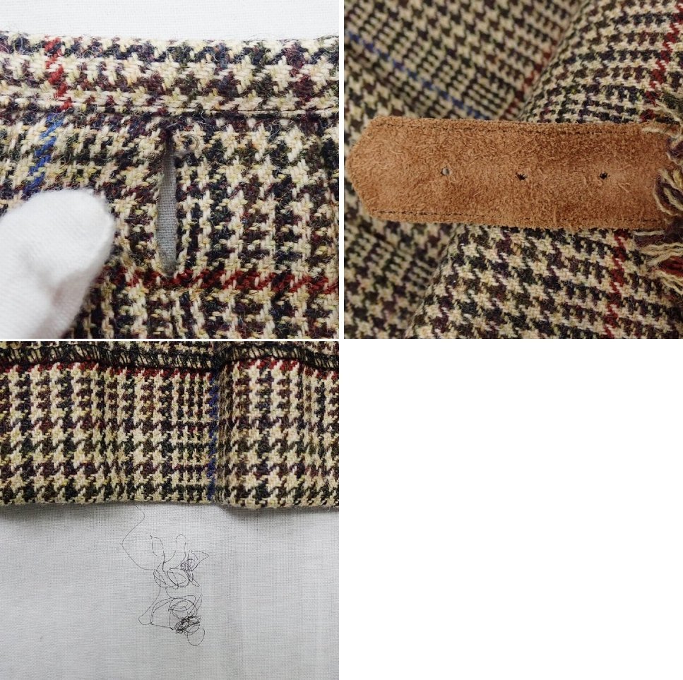 ★美品 INGEBORG/インゲボルグ セットアップ/ベスト + ロングラップスカート/M相当/ベージュ系/ウール100％/千鳥格子柄&1711300097 インゲボルグ INGEBORG &frasl; HOUSE PINK ファッション通販