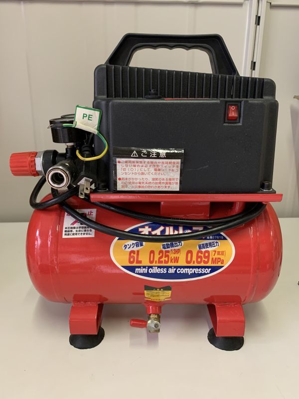 驚きの破格値，限定SALE 8B16 KENOH ミニオイルレスコンプレッサー KML-60 6L 0 25kw 7気圧(コンプレッサー)｜売買されたオークション情報、yahooの商品情報をアーカイブ公開 - オークファン コンプレッサー