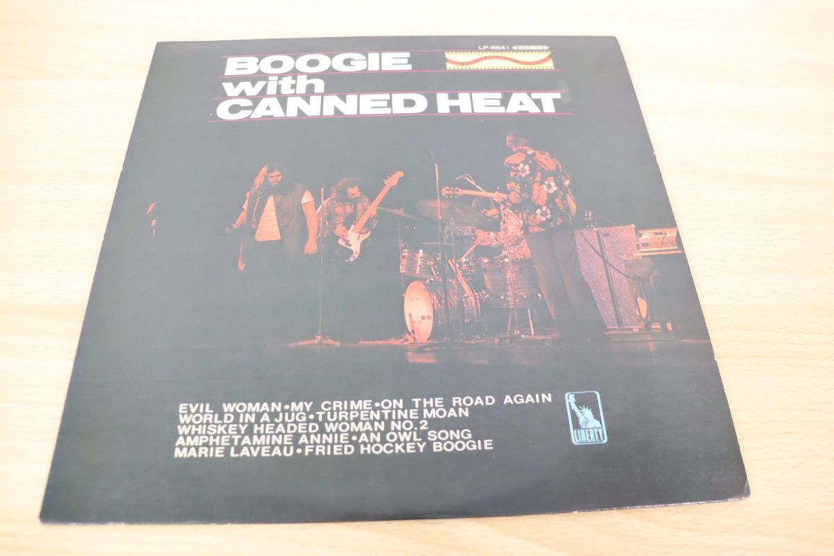 01 Canned Heat/Boogie With Canned Heat/キャンド ヒート/LPレコード/アナログ盤/国内盤/赤盤/ロック