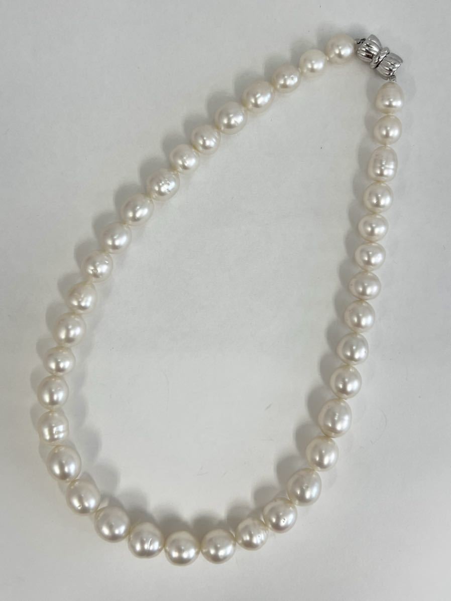 【豊富な，大人気】 タヒチ パール 白蝶真珠 ネックレス　白蝶貝 グラデーション　グラデュエーション 白蝶 真珠　necklace パールネックレス シルバー