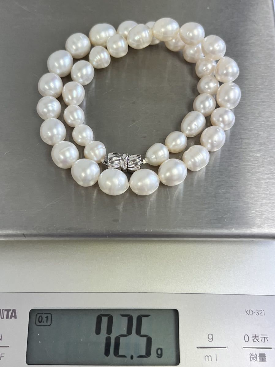 【豊富な，大人気】 タヒチ パール 白蝶真珠 ネックレス　白蝶貝 グラデーション　グラデュエーション 白蝶 真珠　necklace パールネックレス シルバー