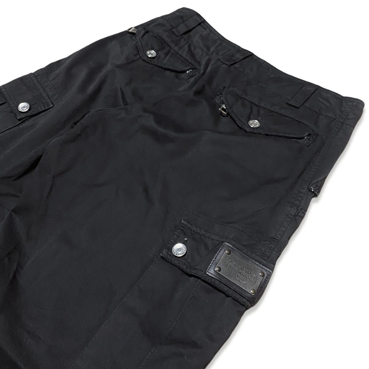 DOLCE&GABBANA 裾ジップカーゴパンツ パラシュートパンツ Cargo Pants 