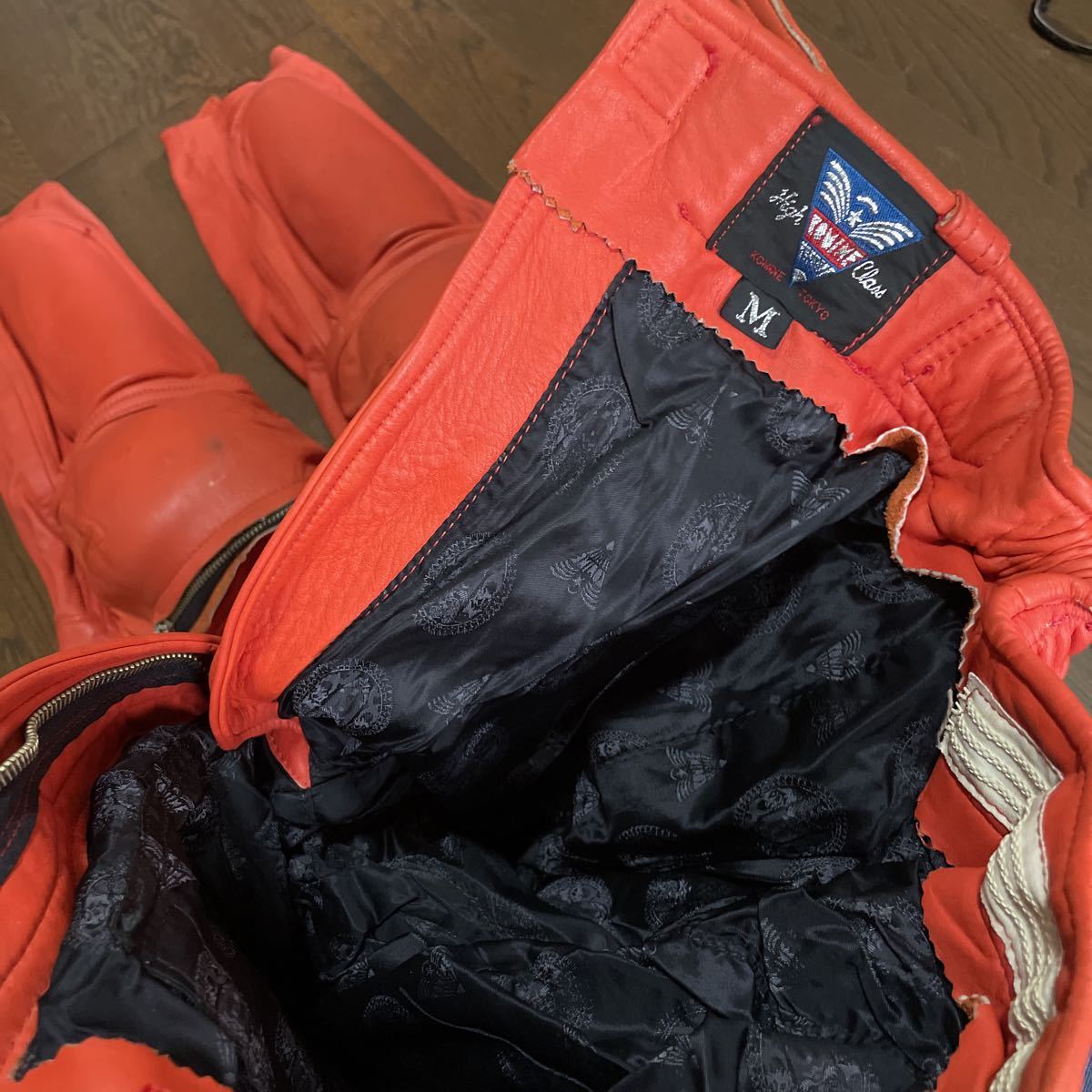 ビンテージモトクロス　ビンテージオフロード　モトクロスパンツ　当時物　新品　コミネ レザーパンツ Mサイズ ビンテージモトクロス、オフロードMSR GORE-TEXバイクパンツ バイク 売り切り エイジオブグローリー ホンダ」の落札