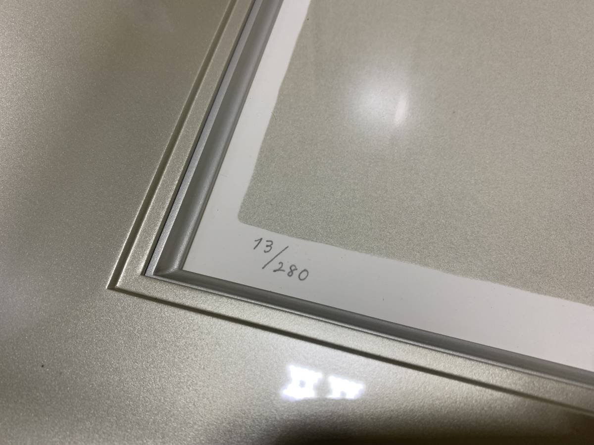 808 上村淳之 雁金 シルクスクリーン 額装 280部 証明シール 箱あり 約
