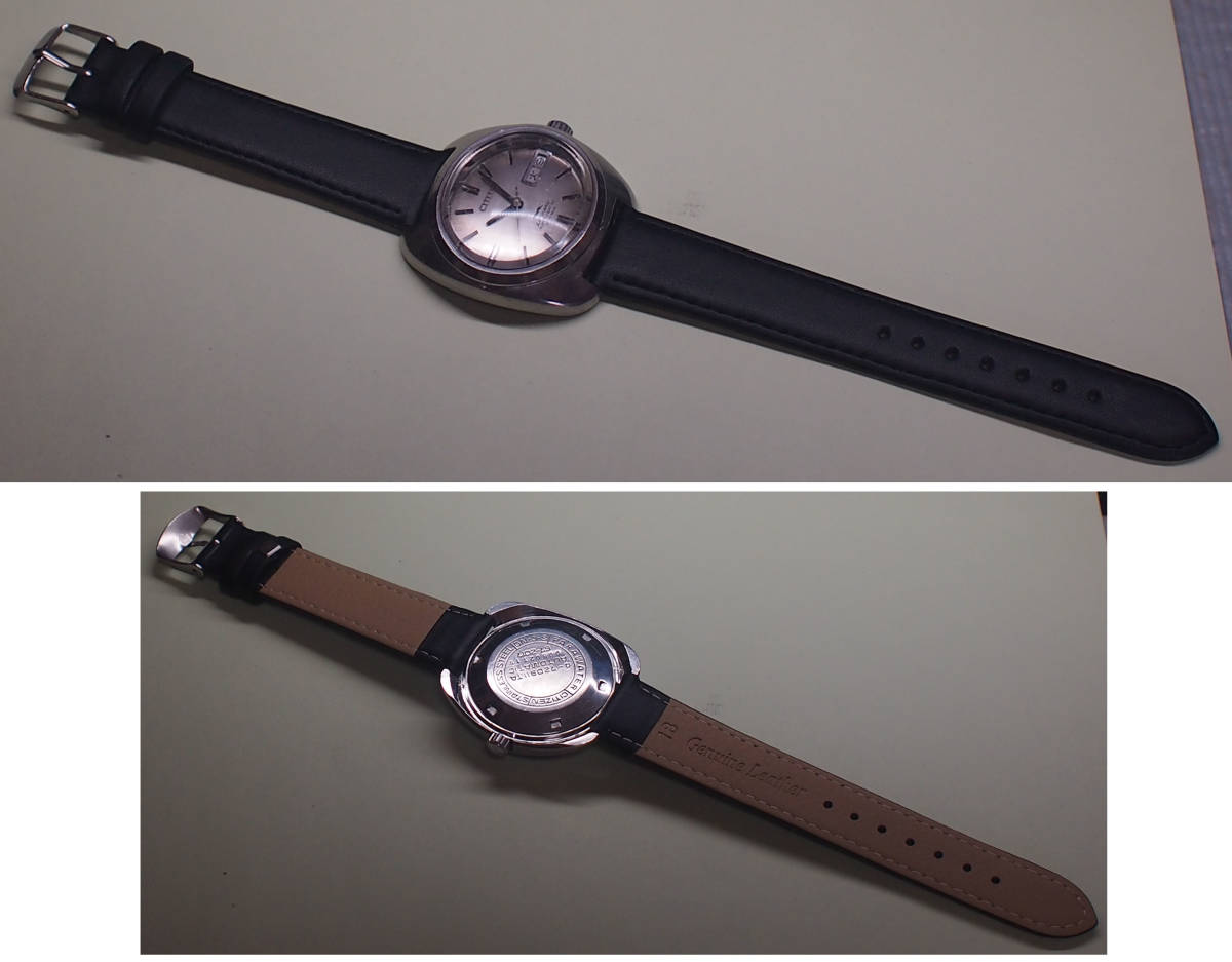 CITIZEN LEOPARD 横楕円型クリスタルガラス 10振動 ウィークデーター
