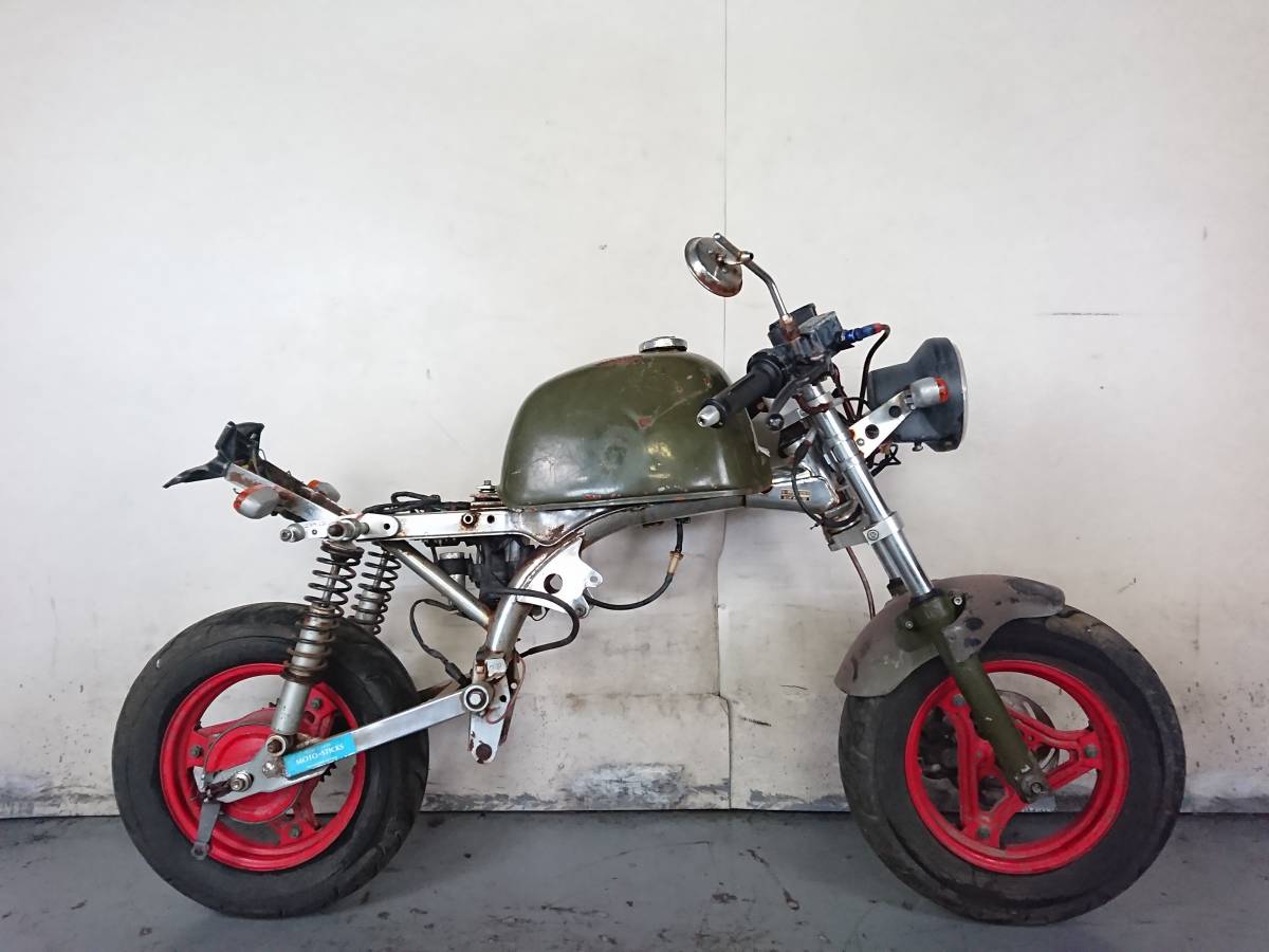 カラー = color HONDA MONKEY メッキモンキー Z50J】部品取り車 フレーム 書類付