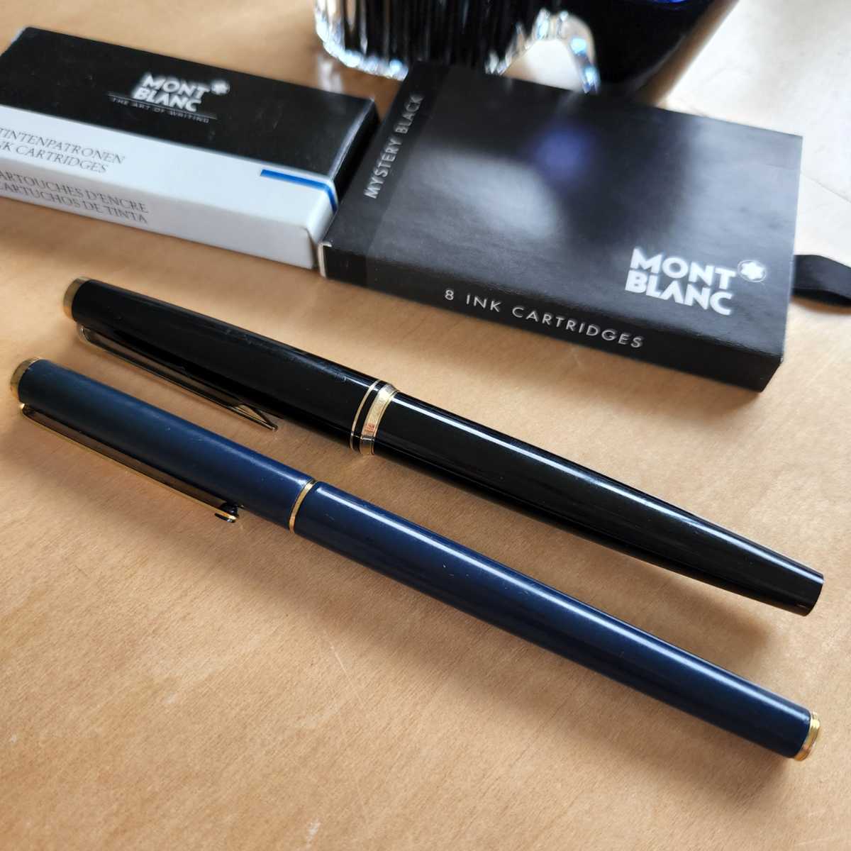セットでお得】MONTBLANC モンブラン万年筆 2本 インク付き