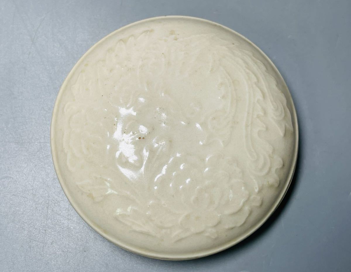 白磁蓋物 中国美術 朝鮮 韓国 高麗 李朝 白瓷 香合 サイズ約10.9×