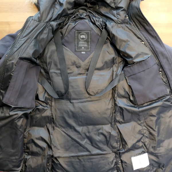 CANADA GOOSE ブラックレーベル シェルバーン ファー 2XS ネイビー