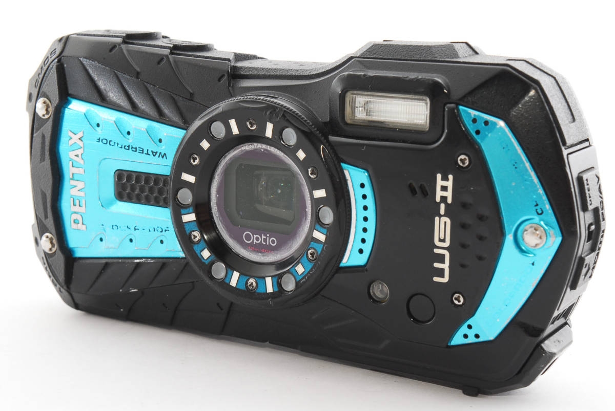 ペンタックス PENTAX Optio WG-2 防水デジタルカメラ シャイニーブルー