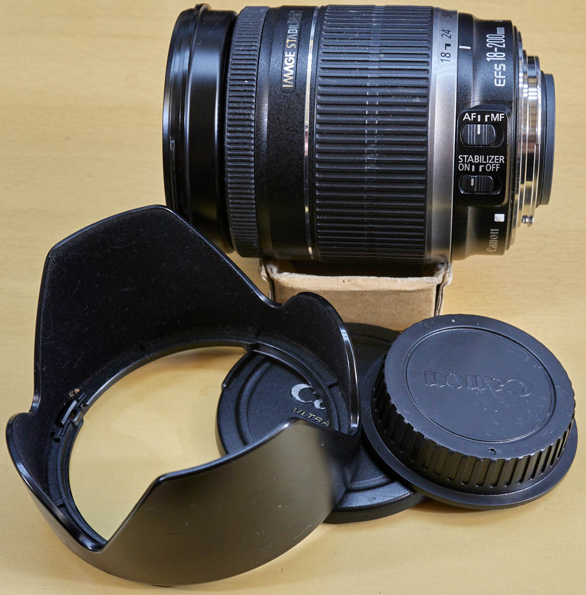 安い，大人気 キヤノン EF-S18-200mm F3.5-5.6 IS 完動 良品 6 前後キャップ／フード付 撮影OK(キヤノン)｜売買されたオークション情報、yahooの商品情報をアーカイブ公開 - オークファン キヤノン