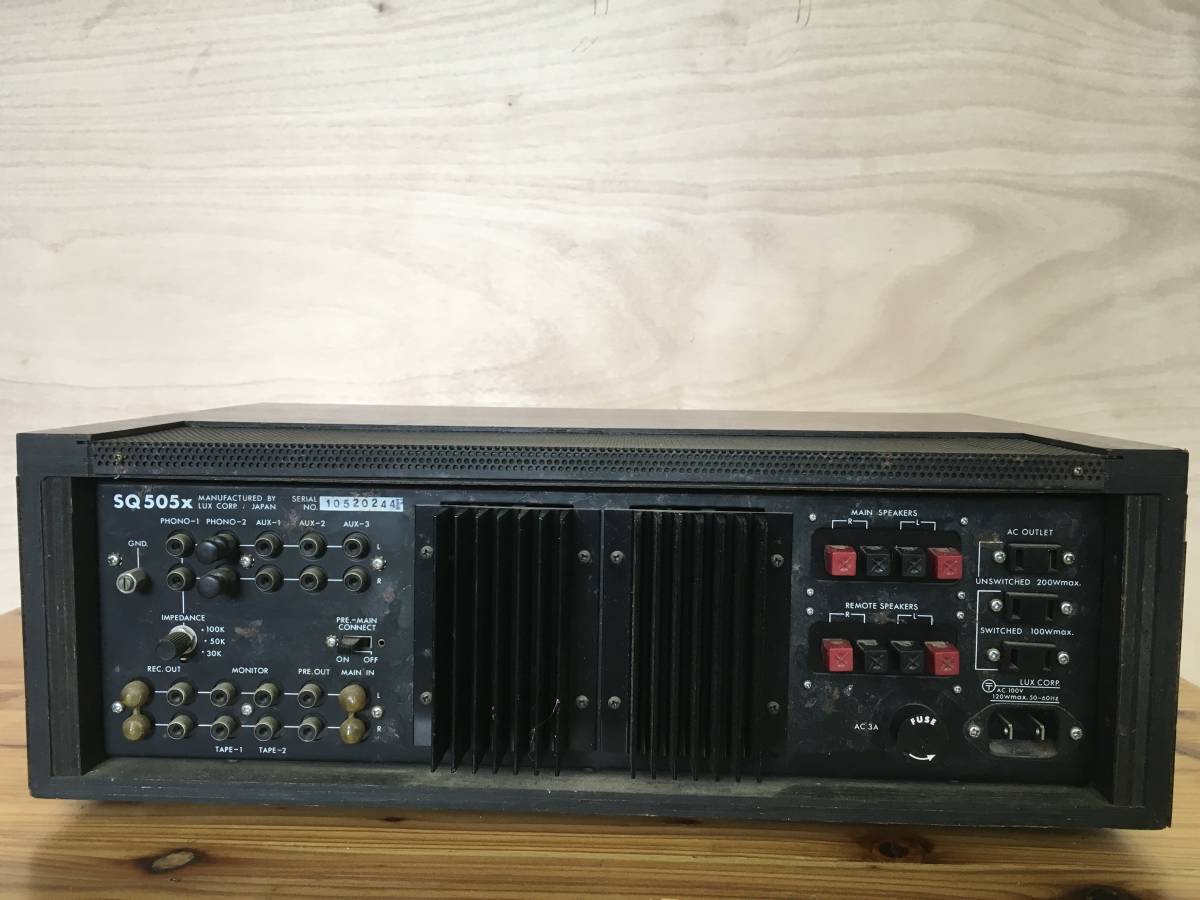 プリメインアンプ LUXMAN SQ505X ラックスマン 公式通販 - 完動品 SQ