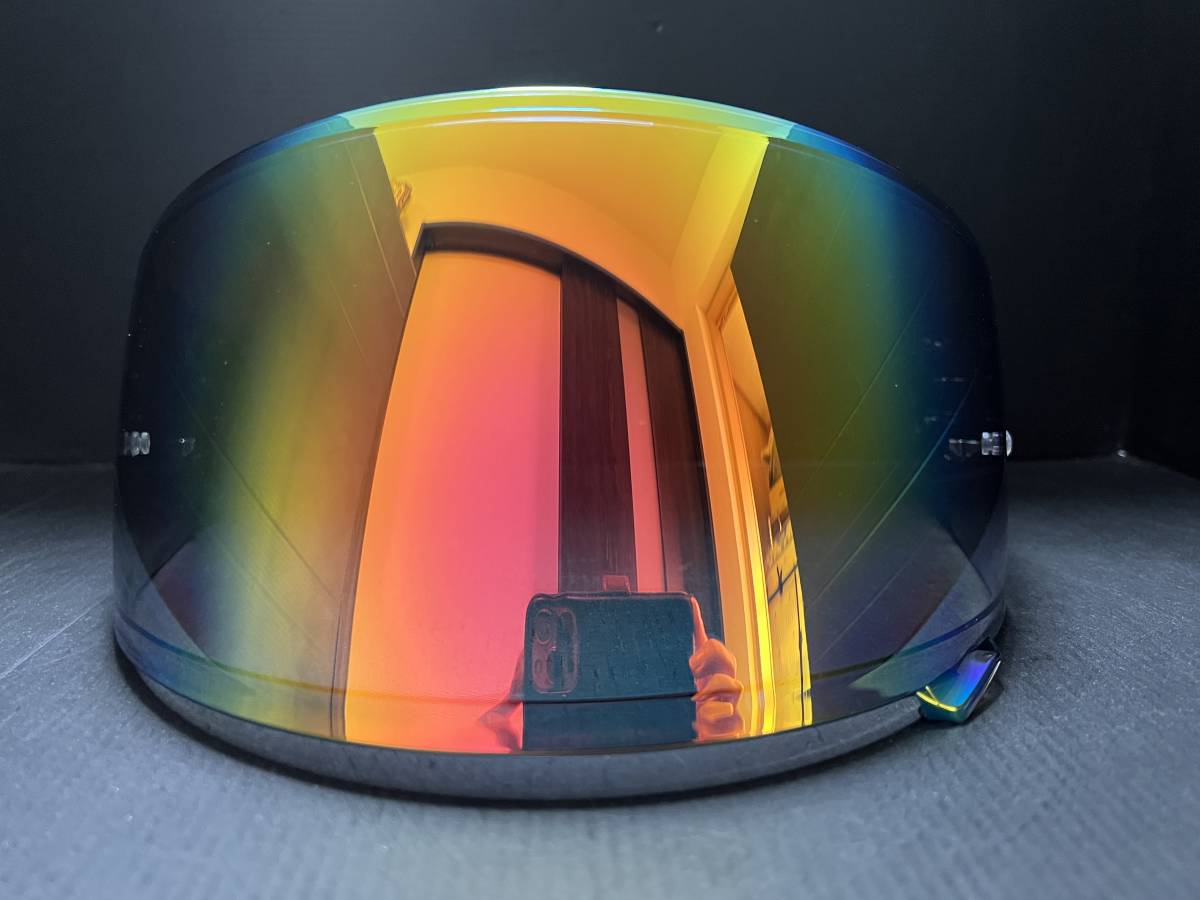 訳有】 SKY 純正 SHOEI ショウエイ ミラーシールド CWR-1 チタンUV