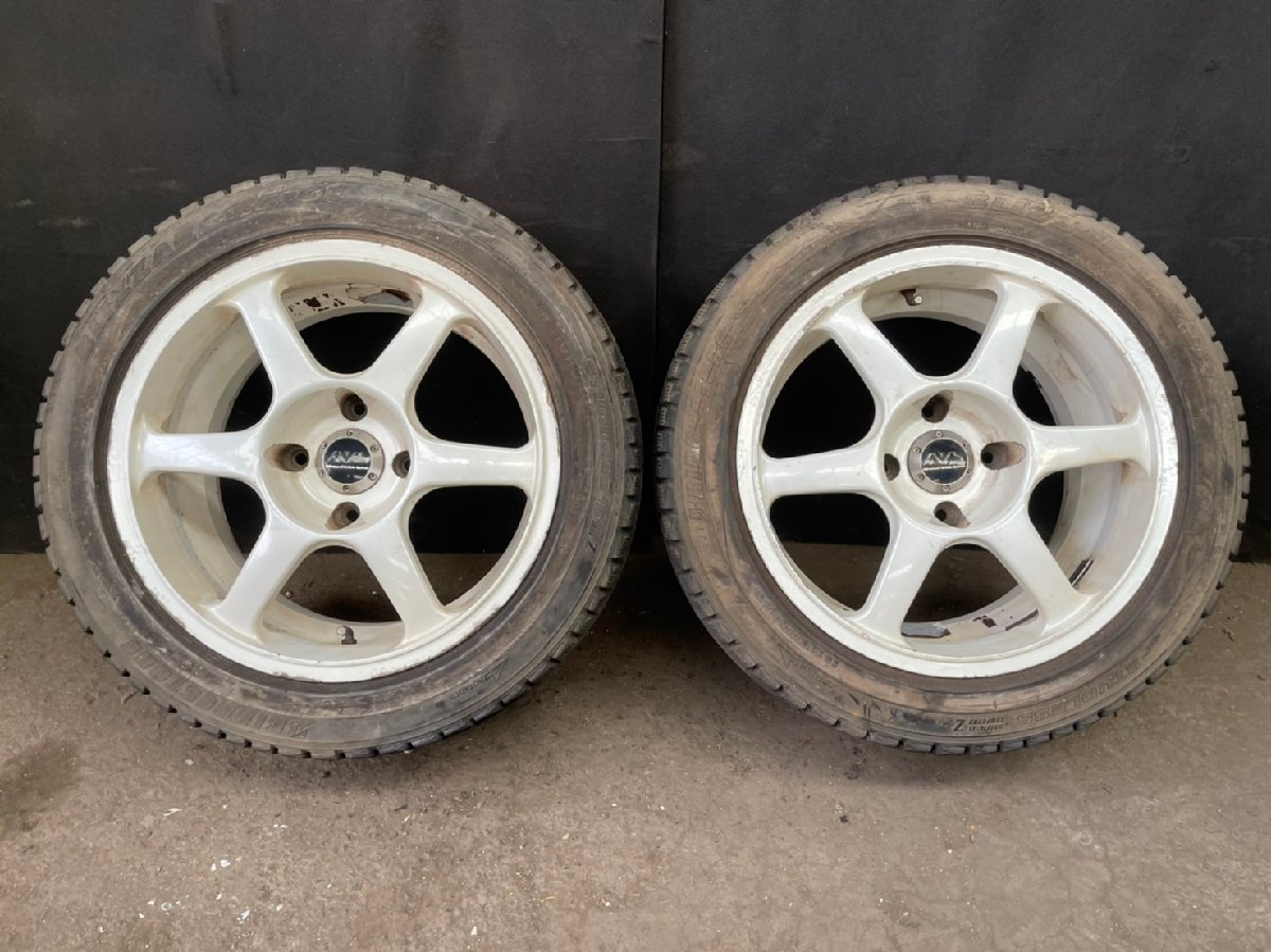 ○ 2本 YOKOHAMA AVS MODEL6 16-1 16×8J オフセット 35 pcd114.3 4穴 