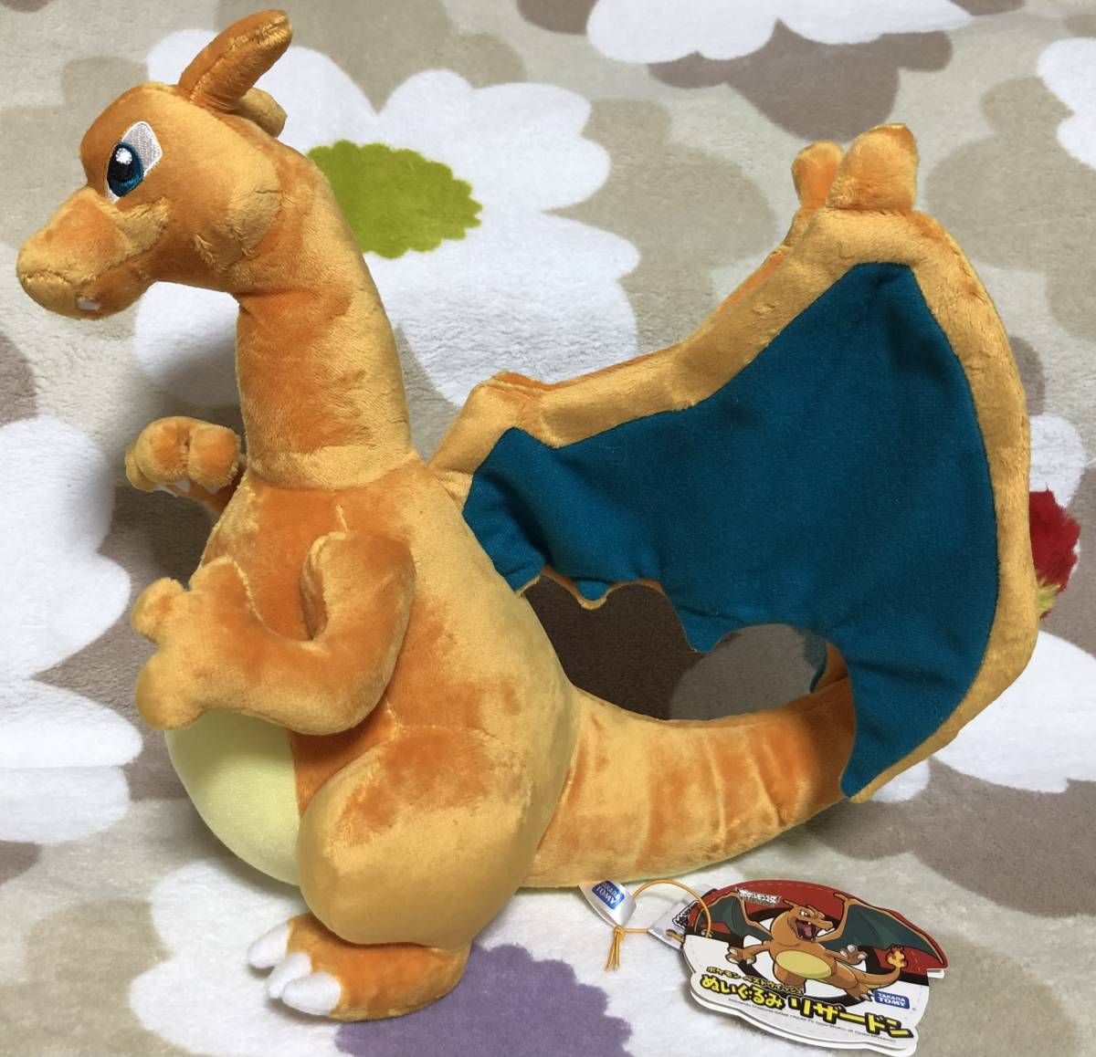 爆買い，定番 ポケモンBW リザードン ぬいぐるみ タカラトミー 2013年 タグ付き(ポケットモンスター)｜売買されたオークション情報、yahooの商品情報をアーカイブ公開 - オークファン ポケットモンスター