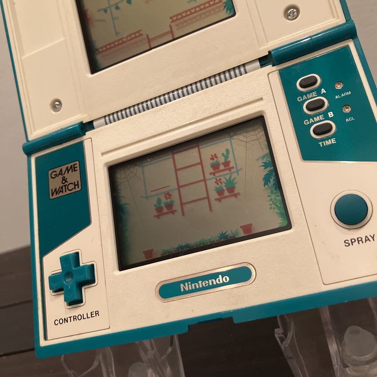 ゲームウォッチ グリーンハウス ※超美品 液漏れありません！ 任天堂 
