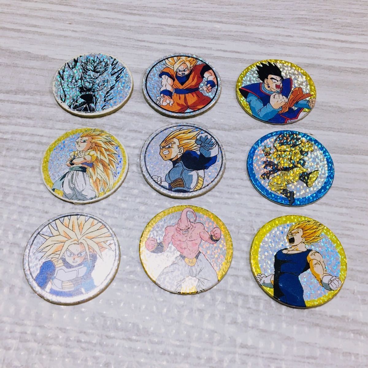 ドラゴンボール めんこ メンコ 金 ゴールド 銀 シルバー キラ レトロ