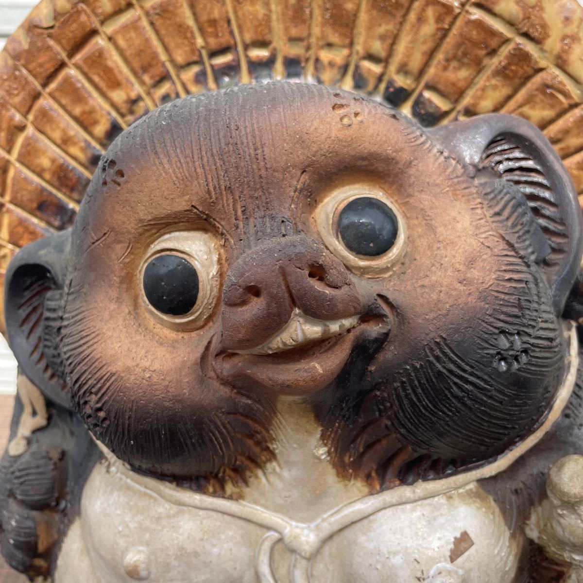 信楽焼 たぬき 置物 高さ約55cm 商売繁盛 縁起物 開運 陶器 狸オブジェ