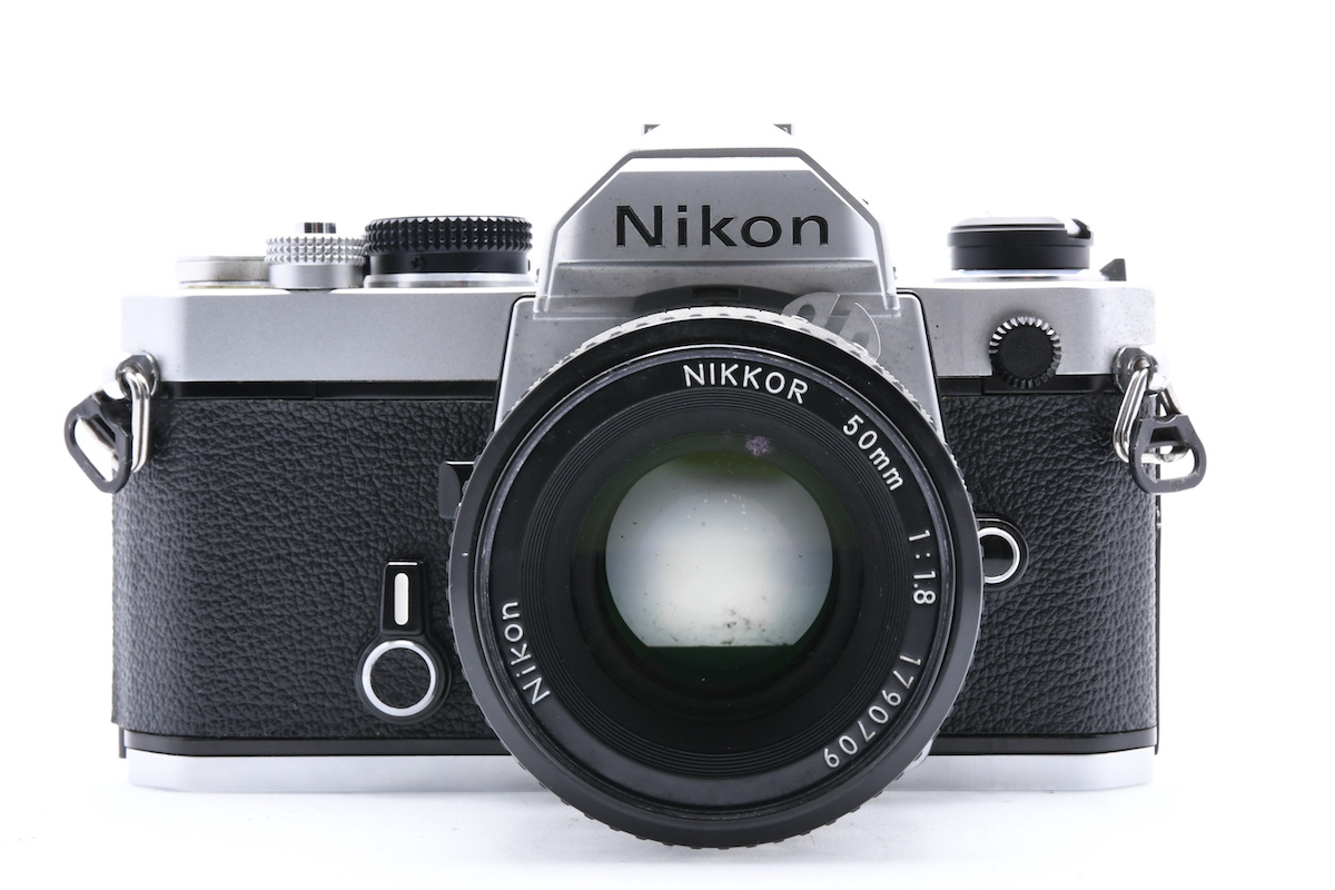 NIKON FM シルバー + AI NIKKOR 50mm F1.8 ニコン フィルムカメラ MF