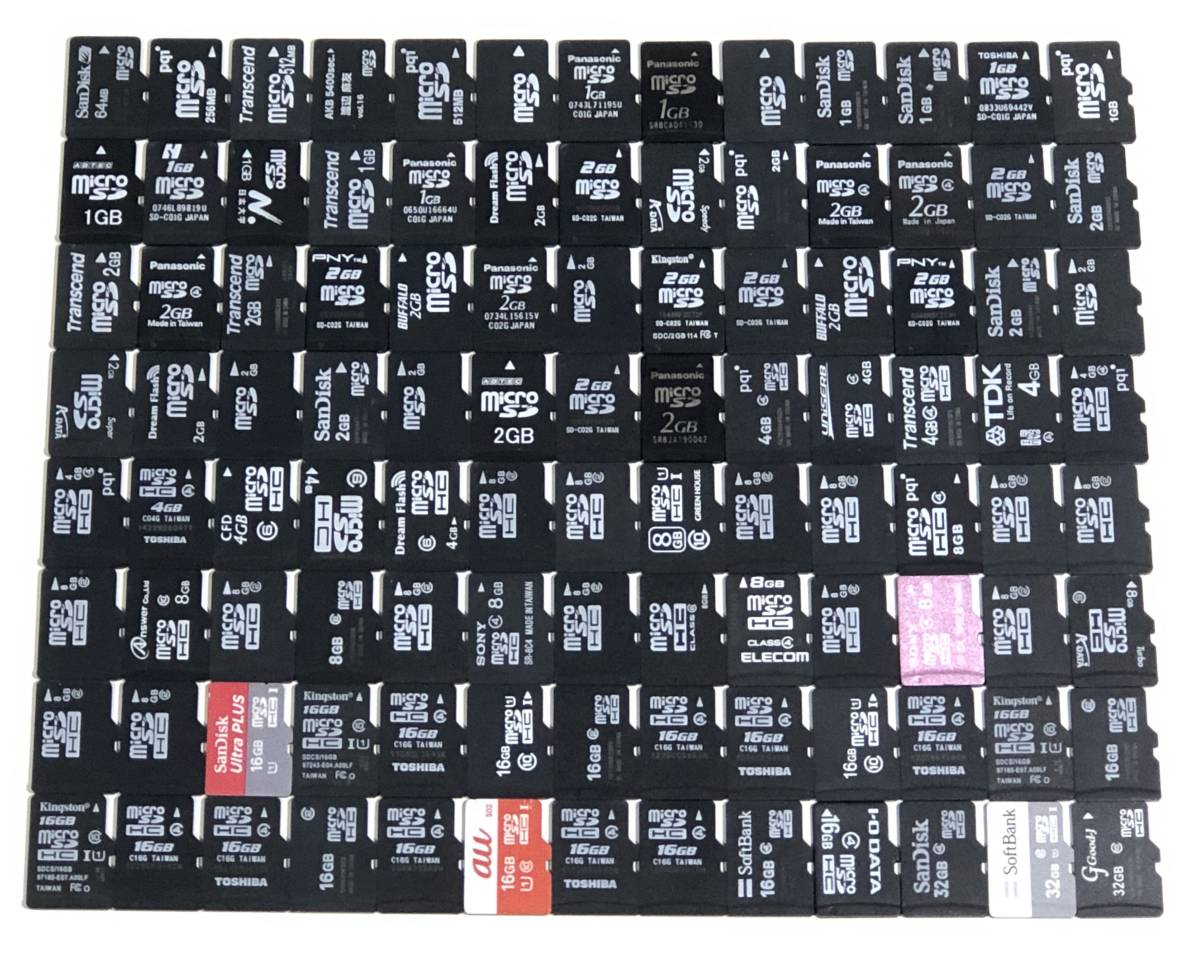 送料無料 大量 104枚 micro SD HC カード 32GB/16GB/8GB/4GB/2GB/1GB