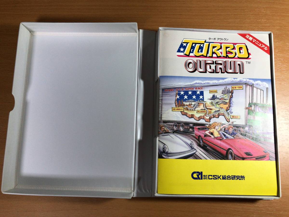 FM-TOWNS/MARTY ターボアウトラン TURBO OUTRUN【箱・説明書に汚れあり