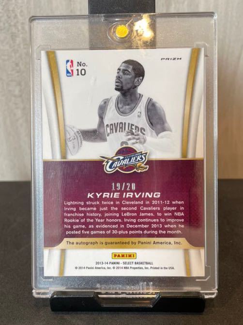 Kyrie Irving 2013-14 panini select franchise signatures NBA 