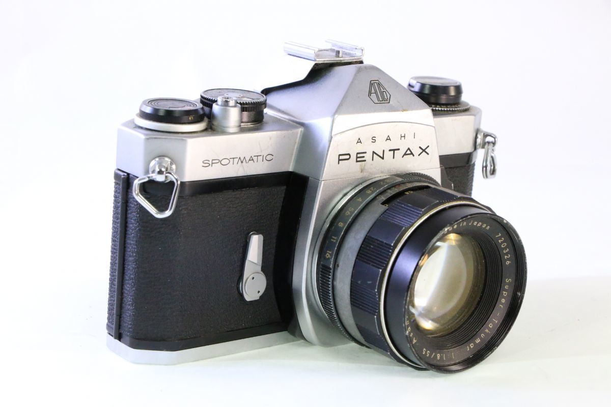 ジャンク□ペンタックス PENTAX SP+Super-Takumar 55mm F1.8 M42□PPP 1131