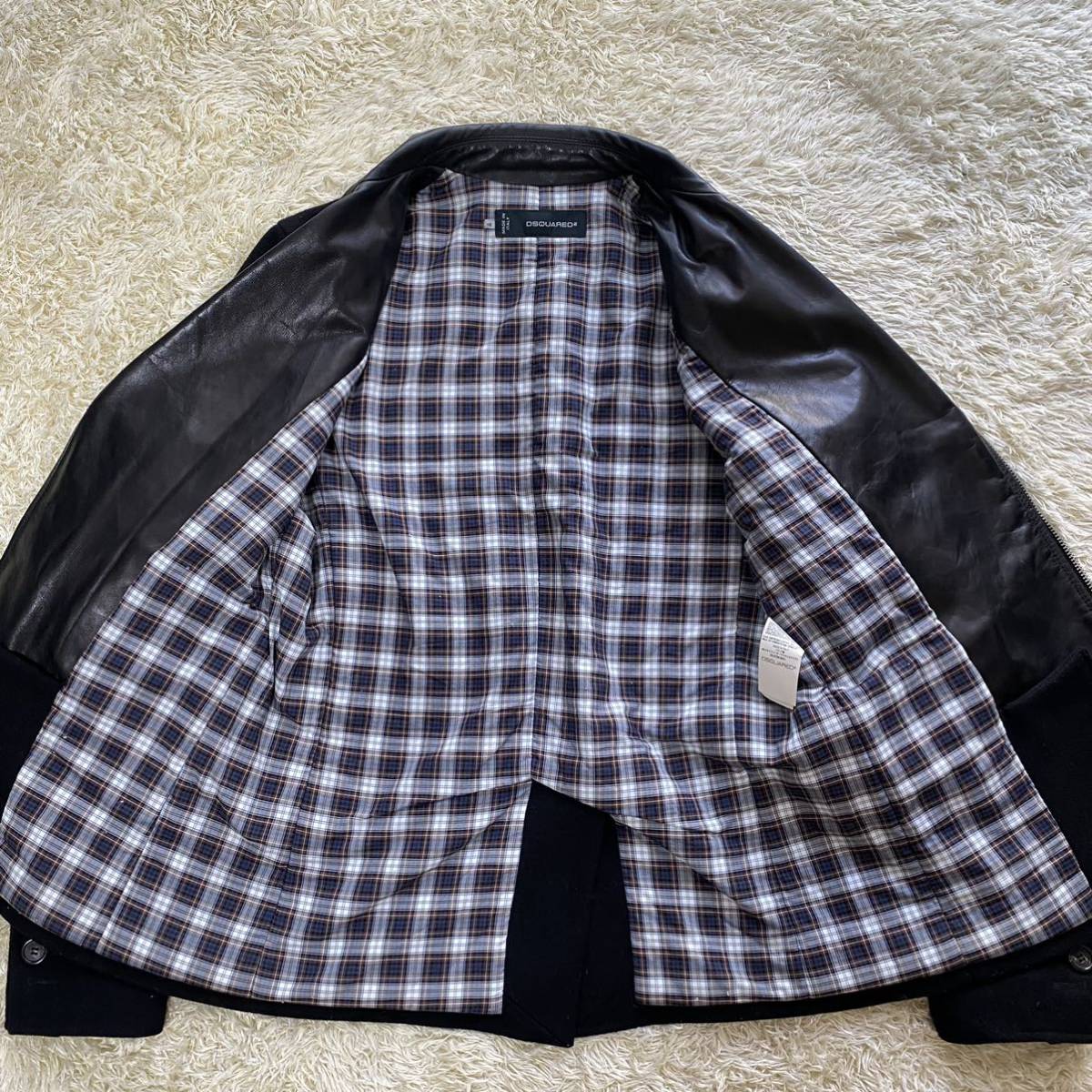 極美品 ディースクエアード 【溢れ出る高級感】 DSQUARED2 ライダース