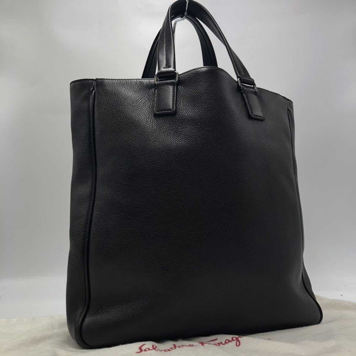 1円『極美品』 Salvatore Ferragamo メンズ ビジネスバッグ 大容量 多 