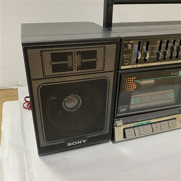SONYソニー ダブルカセット・ラジカセ CFS-W660 ミニコンポ 黒ブラック