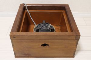 美品 茶道具 桑 置炉 野々田 炉 置炉 炭型電熱器 2点セット 茶道 炉壇