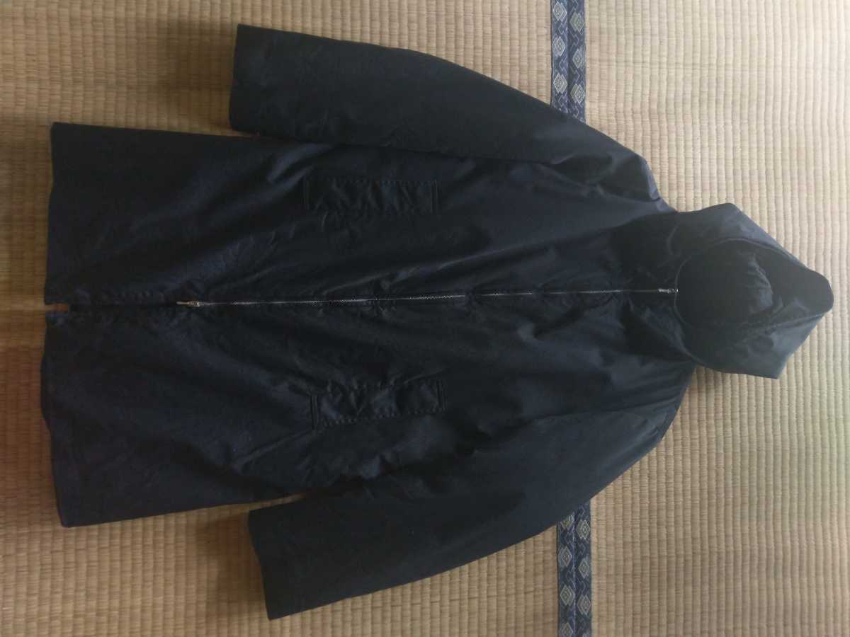 agnes b.homme made in france 中綿 フーデッドコート 48 黒(Lサイズ 