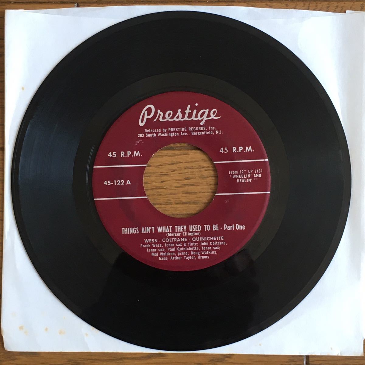  激レア盤USジャズEPレコード Frank Wess-John Coltrane-Paul Quinichette Prestige盤 203 South Washington Ave. Bergenfield(ジャズ一般)｜売買されたオークション情報、yahooの商品情報をアーカイブ公開 - オークファン ジャズ一般