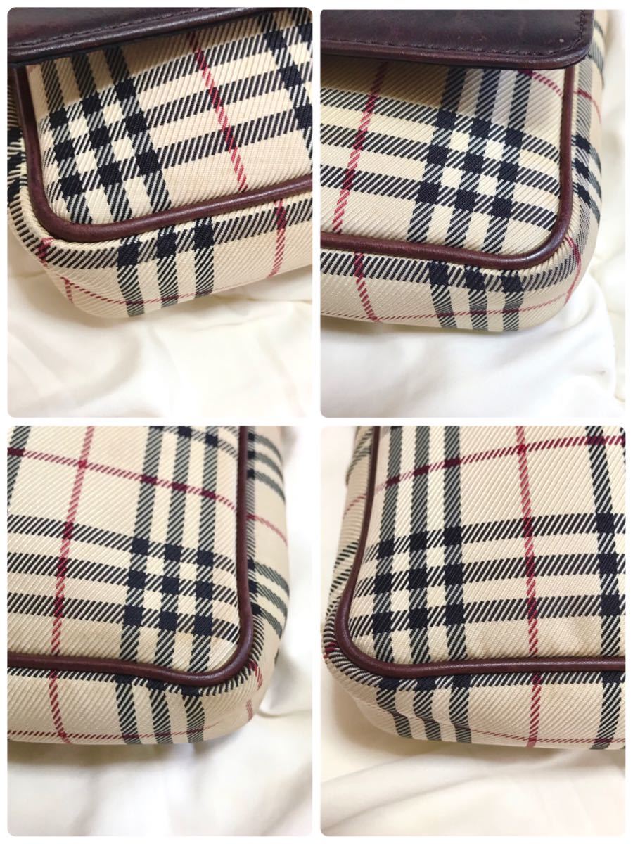 美品】バーバリー ショルダーバッグ サコッシュ ノバチェック ユニ 