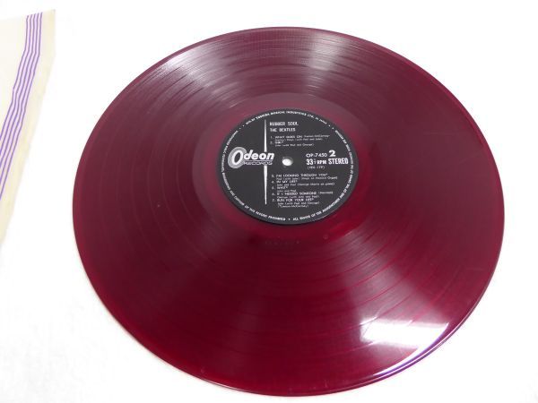 BEATLES/ビートルズ ラバーソウル Odeon OP-7450 赤盤 青帯 89J ご覧