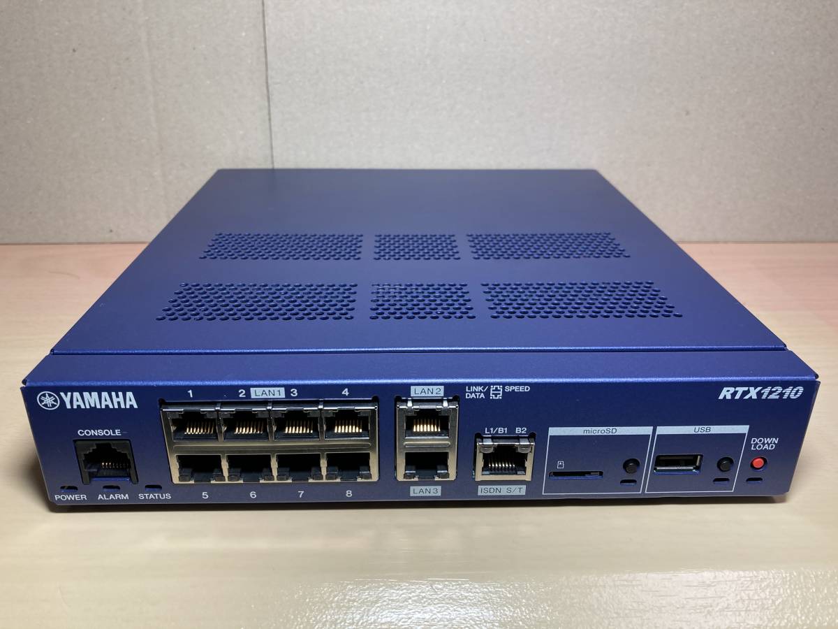 YAMAHA ヤマハ ギガアクセスVPNルーター RTX1210 中古 ファームウェア 