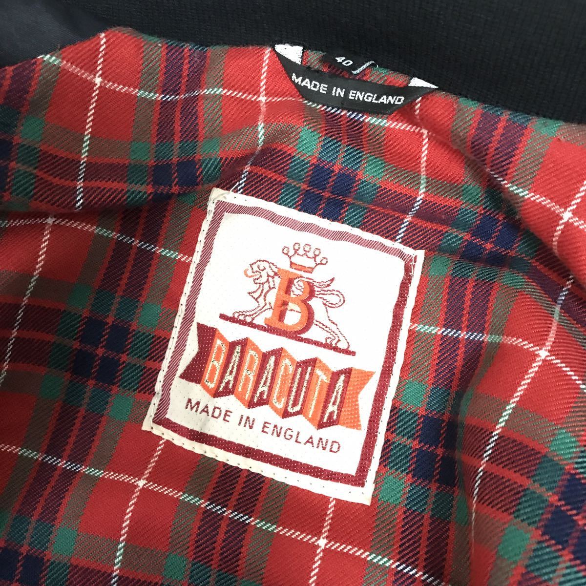希少 極美品 BARACUTA G9 ウール ブラック 40 英国製 OPTI バラクータ 