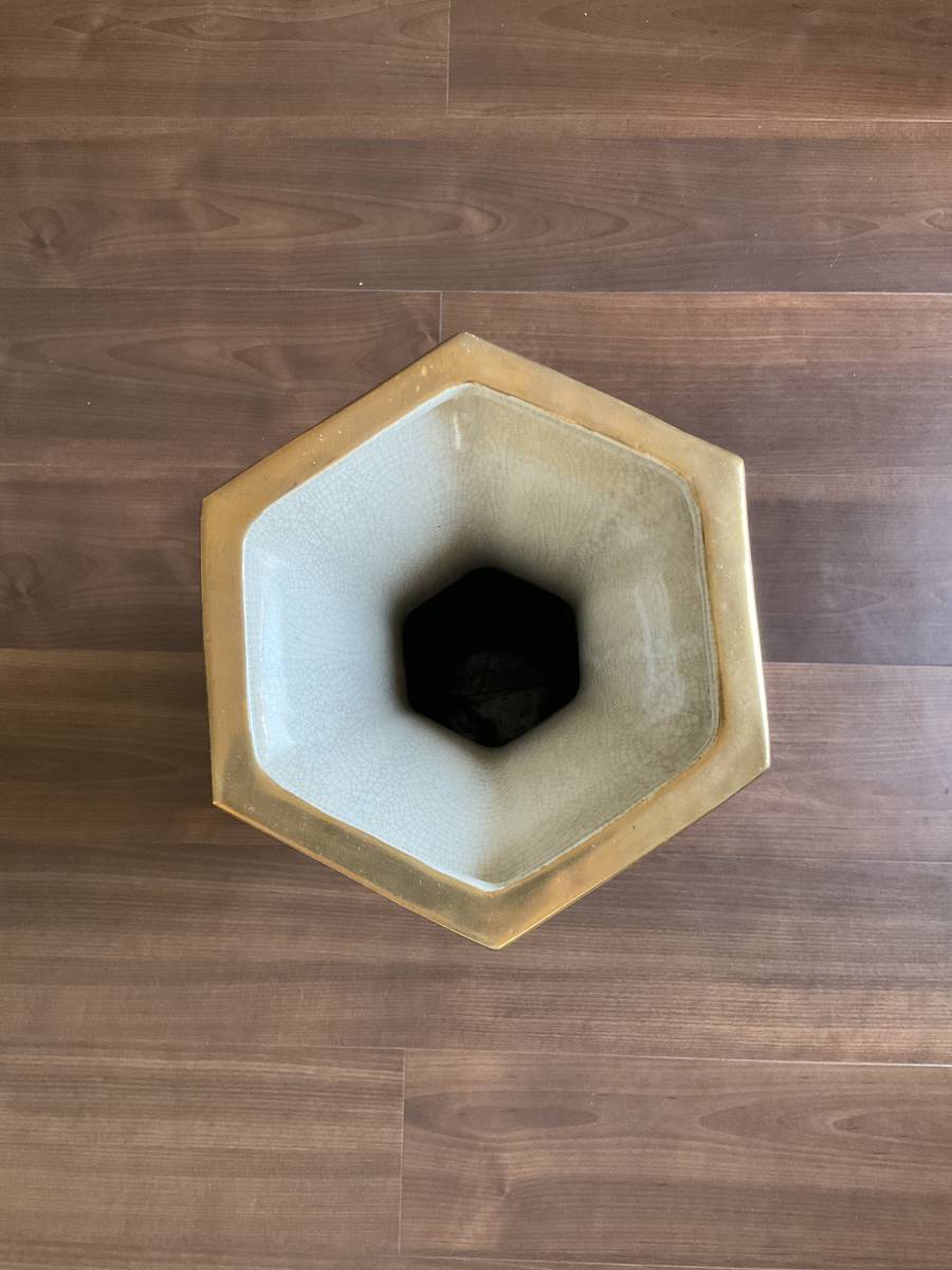 中国古美術・旧蔵品 宋代 官窑 冰裂纹斗笠碗（広口碗）・置物・ 清時代