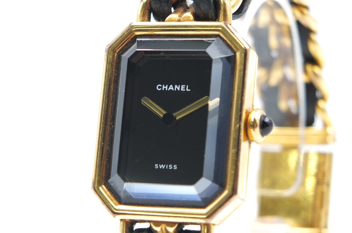 z16507】CHANEL シャネル プルミエール PLAQUE OR G 20M クォーツ