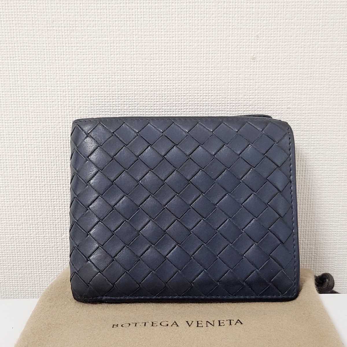 大人気，得価 BOTTEGA VENETA ボッテガヴェネタ レザー 本革 二つ折り 財布 コンパクトウォレット メンズ 折りたたみ 大 保存袋付き ハイブランド(財布)｜売買されたオークション情報、yahooの商品情報をアー 男性用