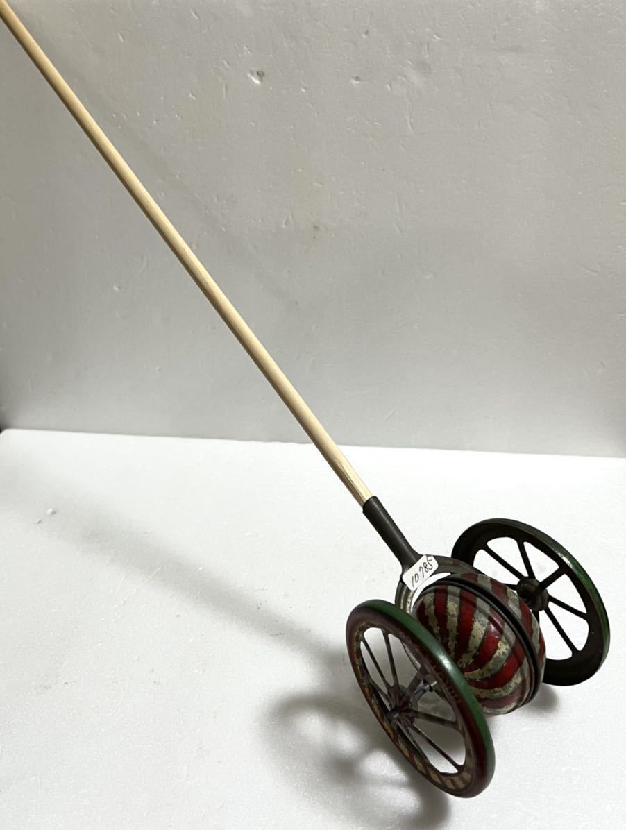 戦前 おもちゃ ブリキ 押車 ガラガラ 玩具