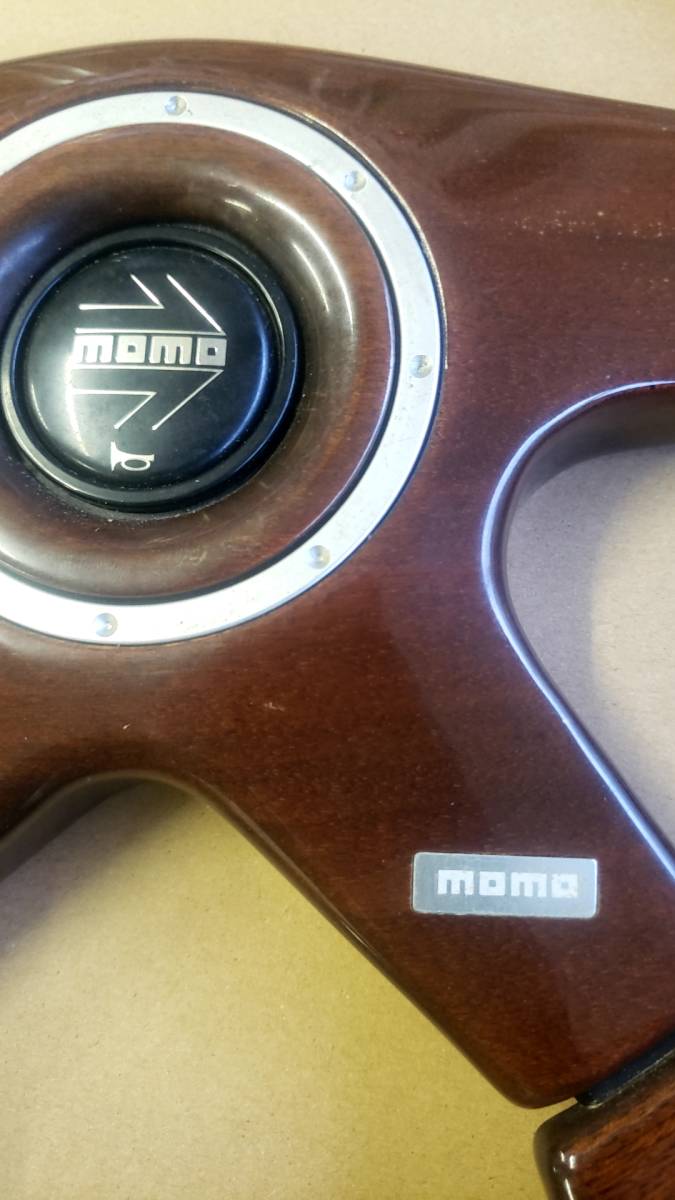 モモ momo フルウッドステアリング 4本スポーク 当時物 4本スポーク