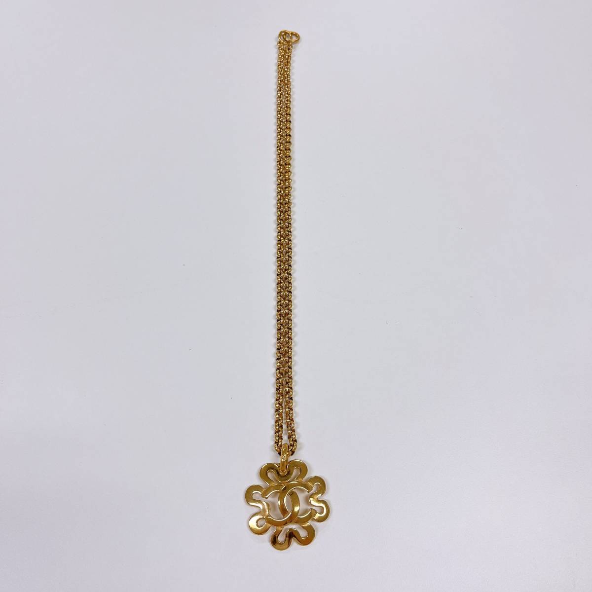 ☆【中古】CHANEL シャネル ココマーク チェーンネックレス ゴールド 