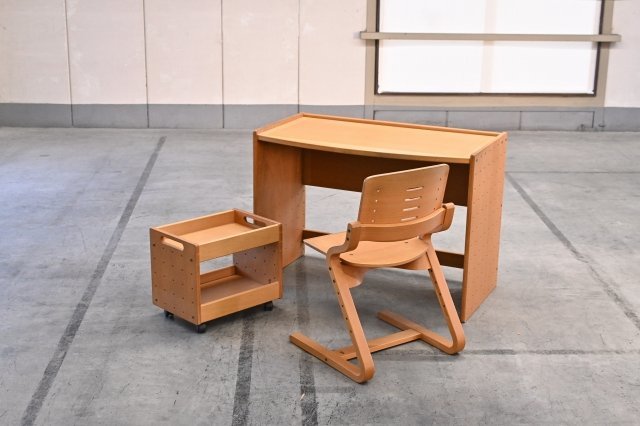 Formio/フォルミオ デスク三点セット20万 学習セット ビーチ材 ブナ材