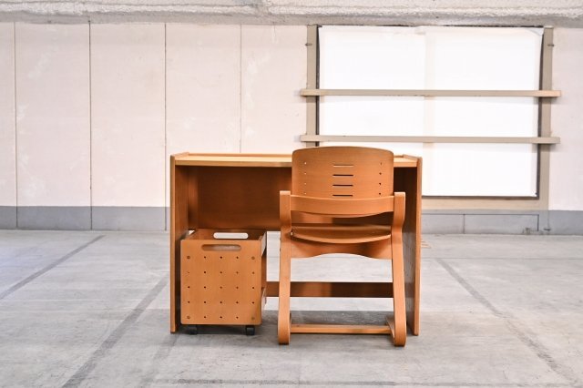 Formio/フォルミオ デスク三点セット20万 学習セット ビーチ材 ブナ材