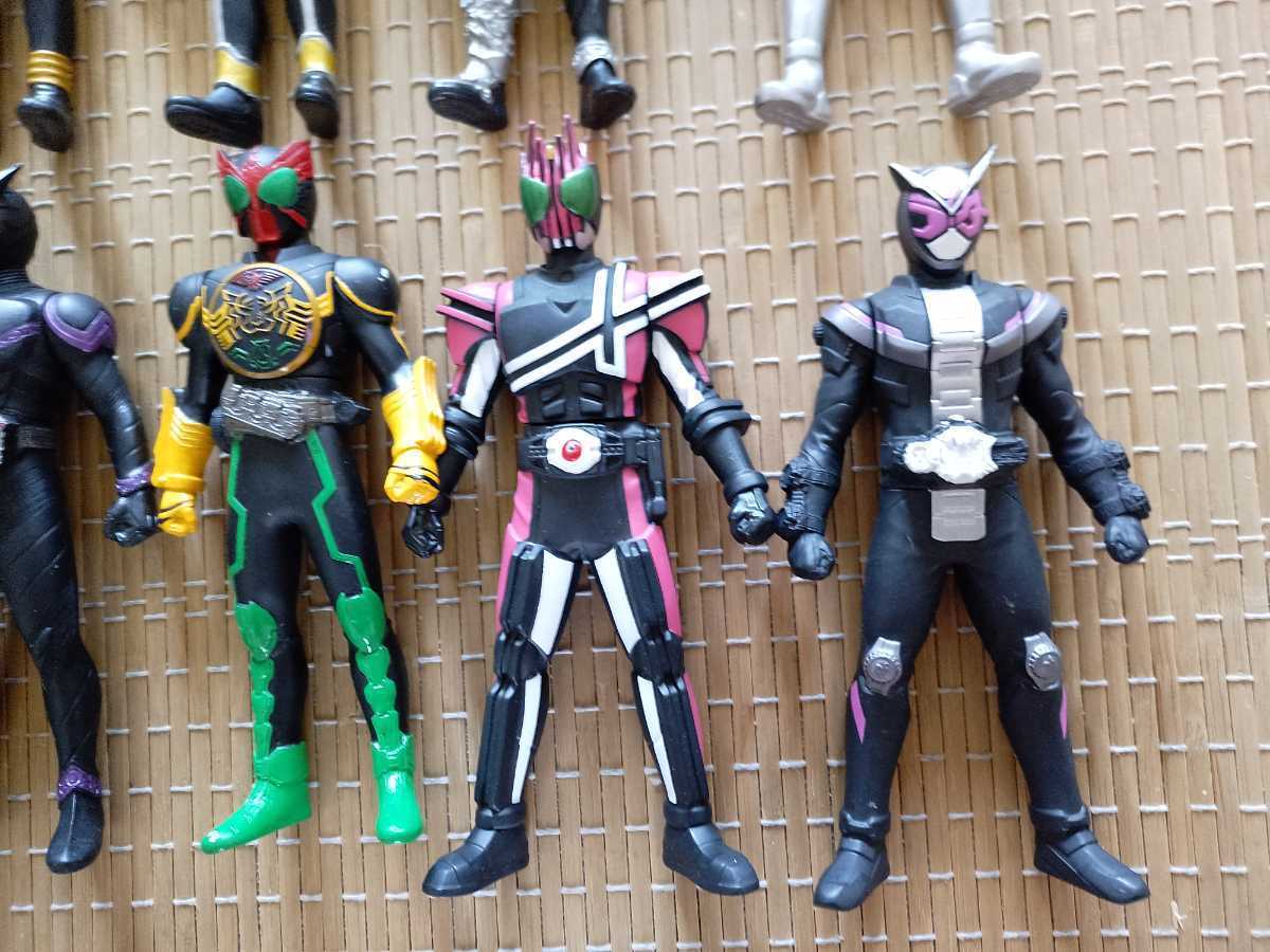ライダーヒーローシリーズ ソフビ 仮面ライダー 旧2号 クウガ アギト