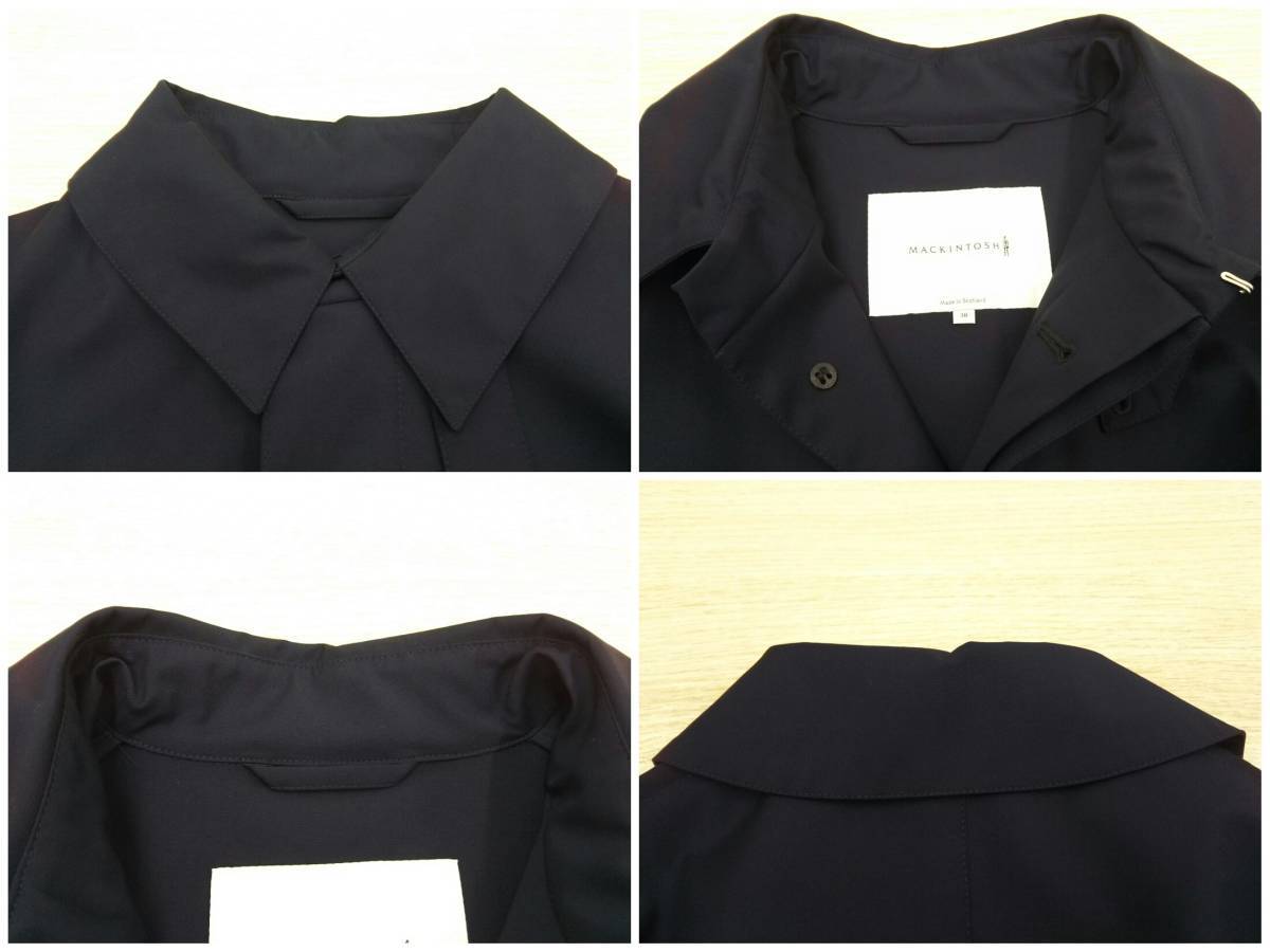MACKINTOSH マッキントッシュ ステンカラーコート ウール100% 無地